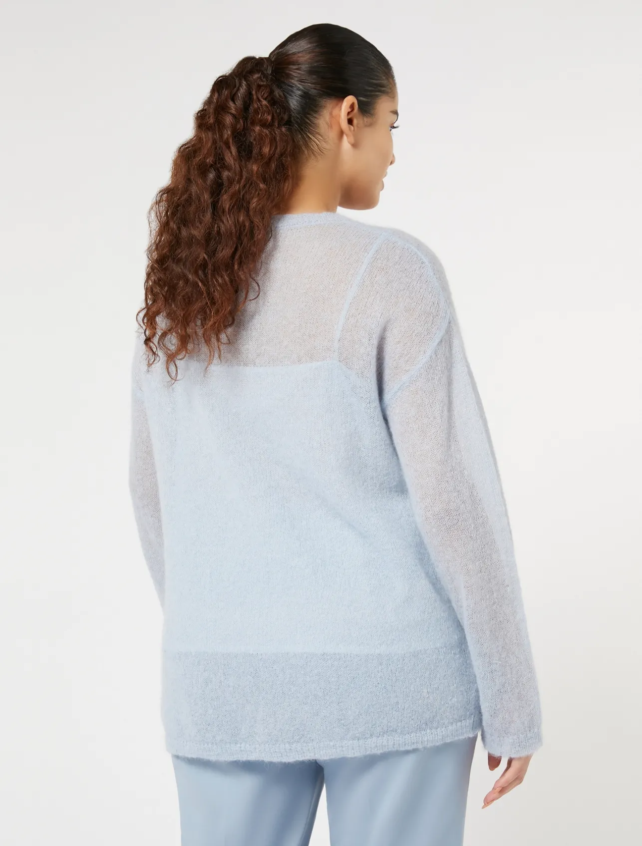 Hot Marina Rinaldi Alpaca and mohair sweater LIGHTBLUE