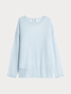 Hot Marina Rinaldi Alpaca and mohair sweater LIGHTBLUE