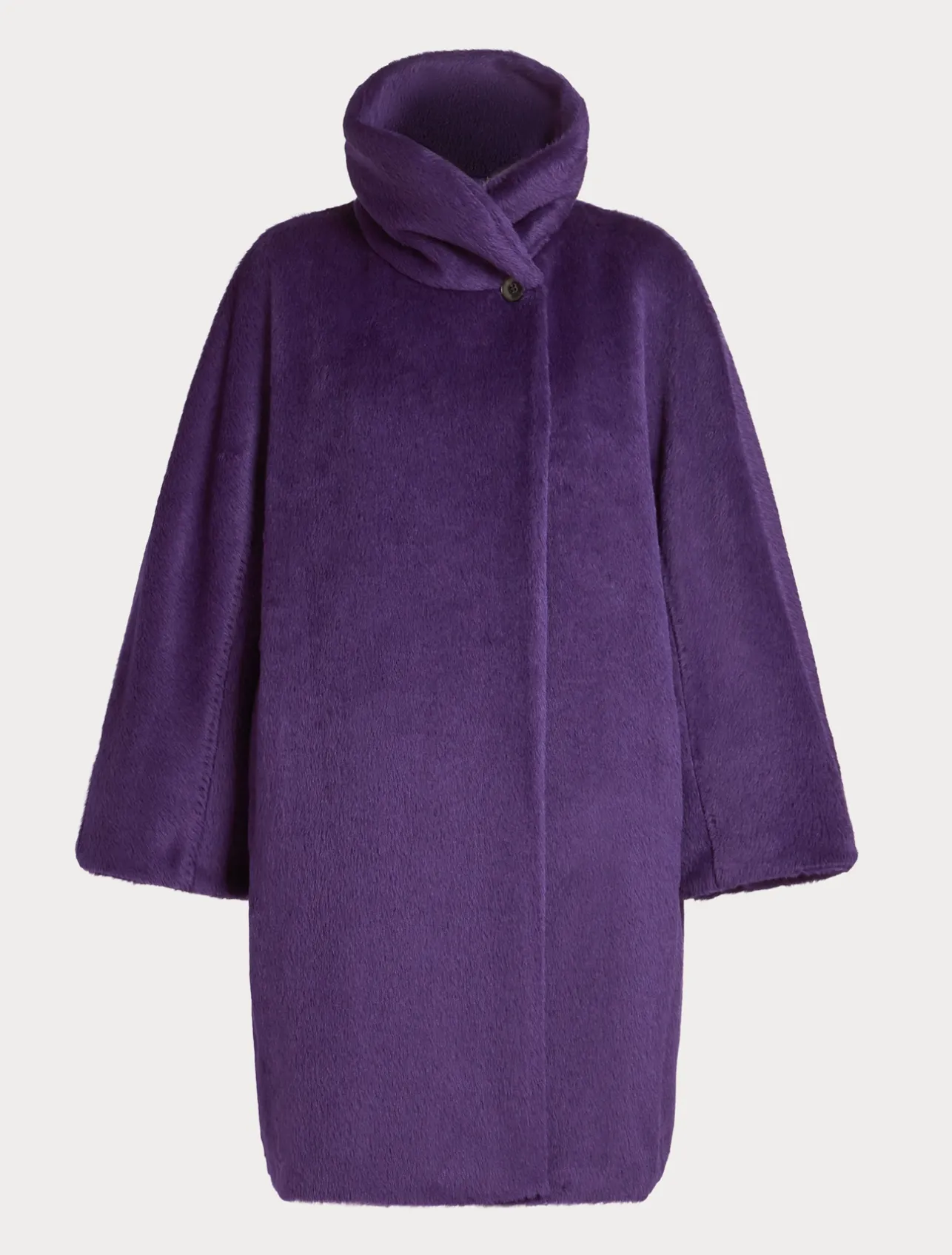Outlet Marina Rinaldi Alpaca and wool coat PURPLE