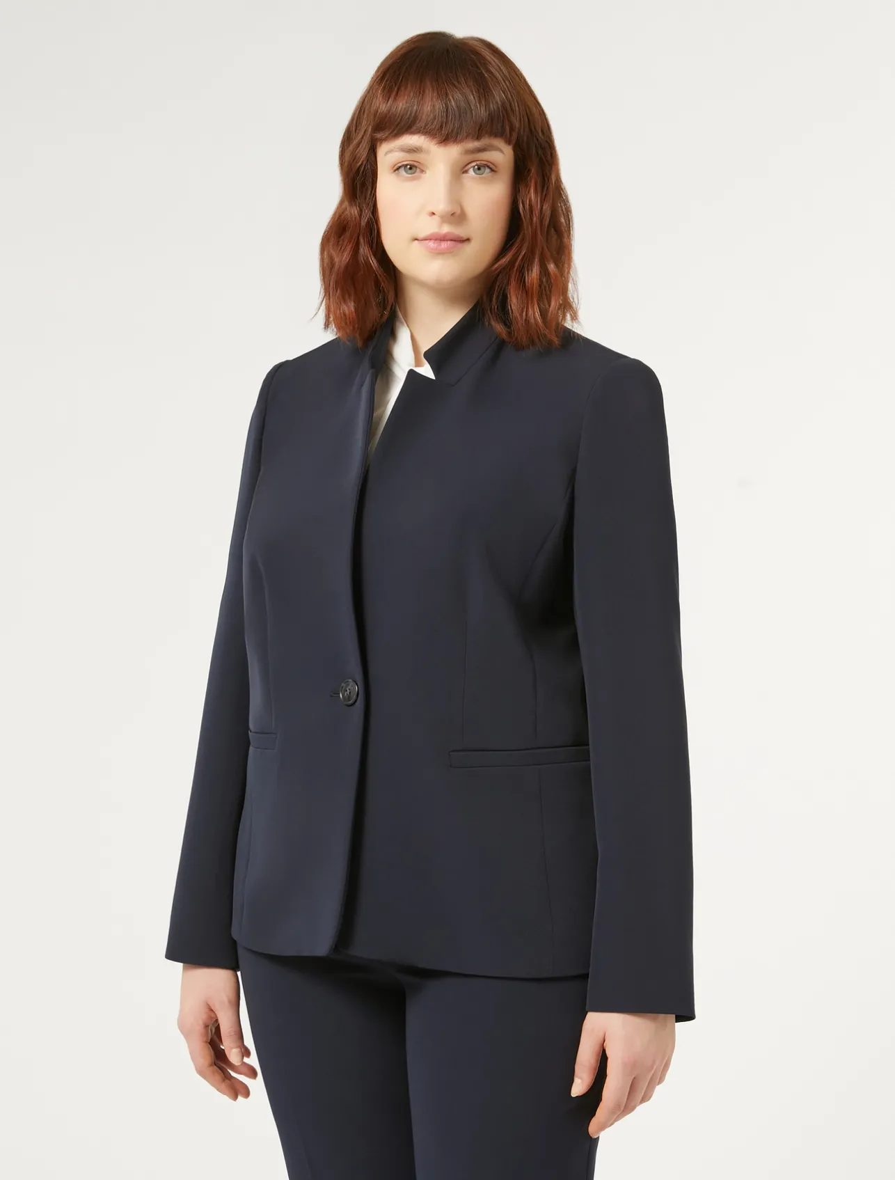 Sale Marina Rinaldi Blazer in technical fabric MIDNIGHTBLUE