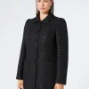 Best Marina Rinaldi Bouclé fabric jacket BLACK