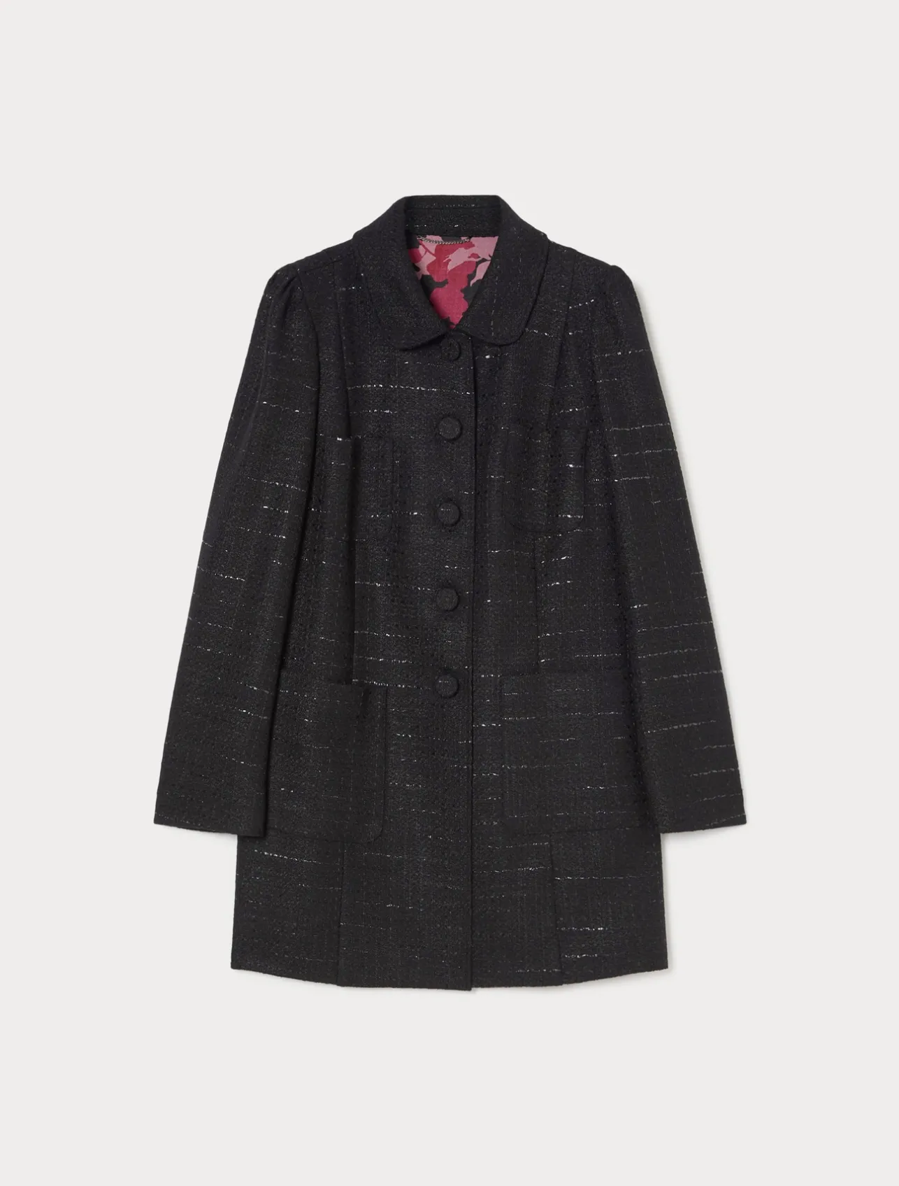 Best Marina Rinaldi Bouclé fabric jacket BLACK