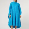Discount Marina Rinaldi Broderie anglaise poplin dress TURQUOISE