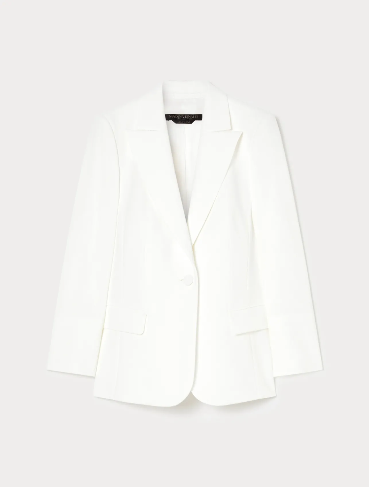 Outlet Marina Rinaldi Cady blazer jacket WHITE