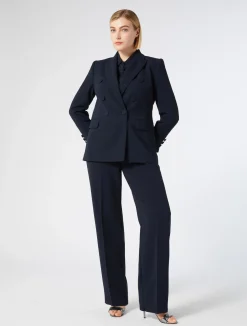 Fashion Marina Rinaldi Cady blazer jacket MIDNIGHTBLUE