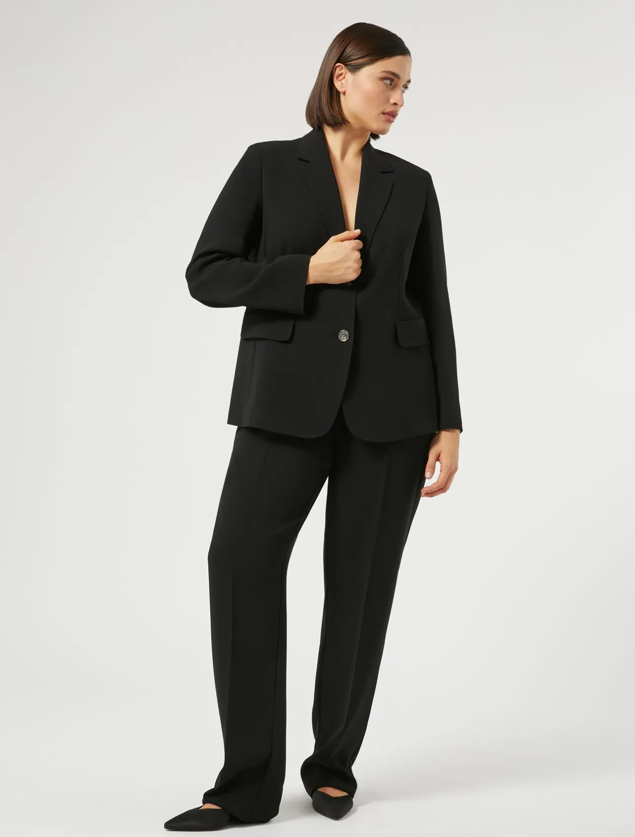 Sale Marina Rinaldi Cady blazer jacket BLACK