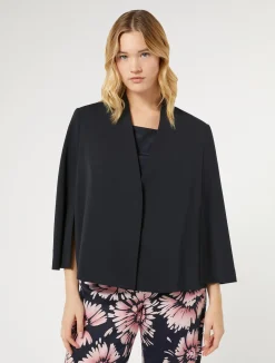 Clearance Marina Rinaldi Cady cape jacket ULTRAMARINE