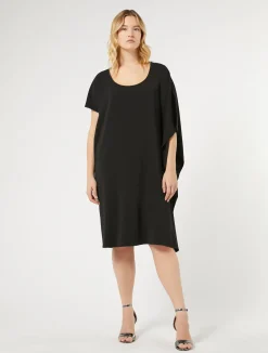 Fashion Marina Rinaldi Cady dress BLACK