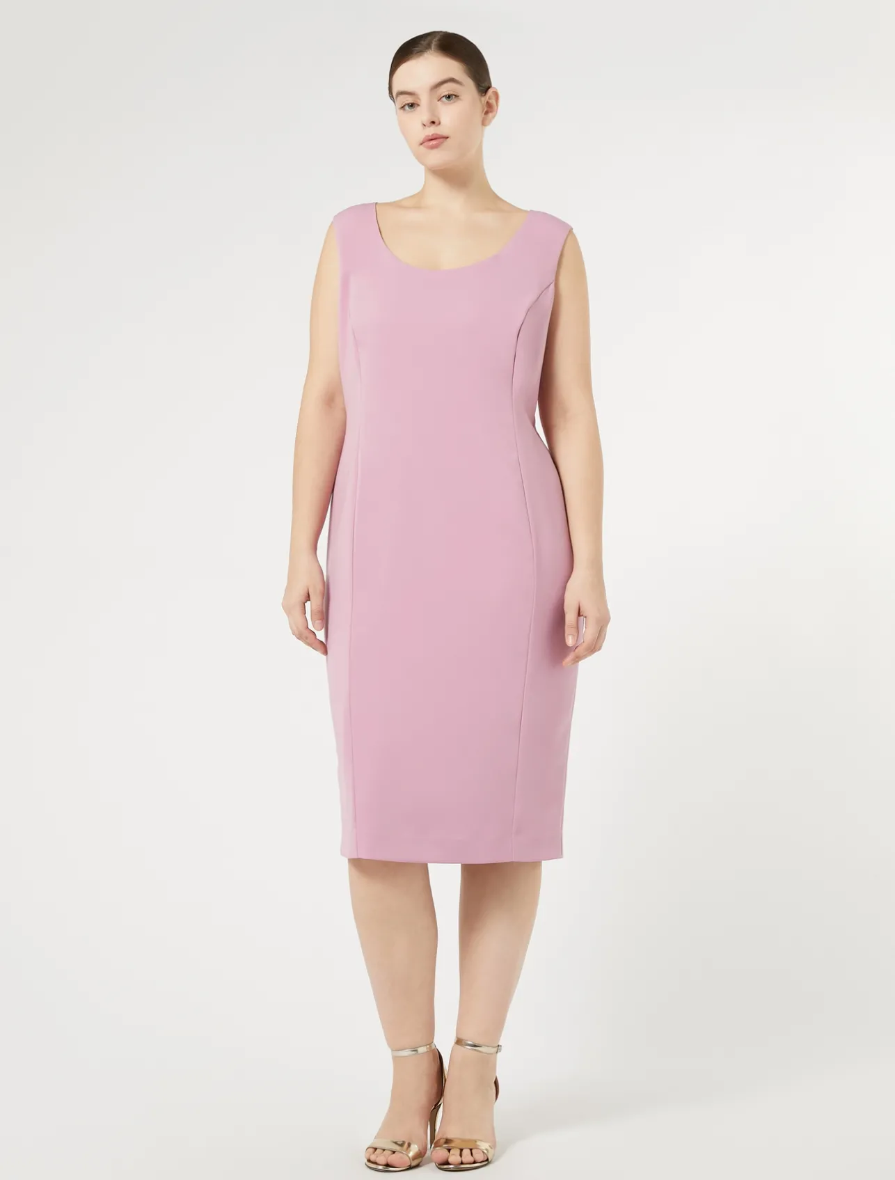 Outlet Marina Rinaldi Cady dress ANTIQUEROSE