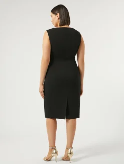 Clearance Marina Rinaldi Cady dress BLACK