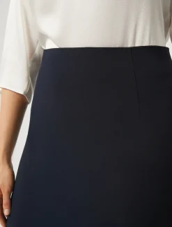 Best Marina Rinaldi Cady pencil skirt MIDNIGHTBLUE