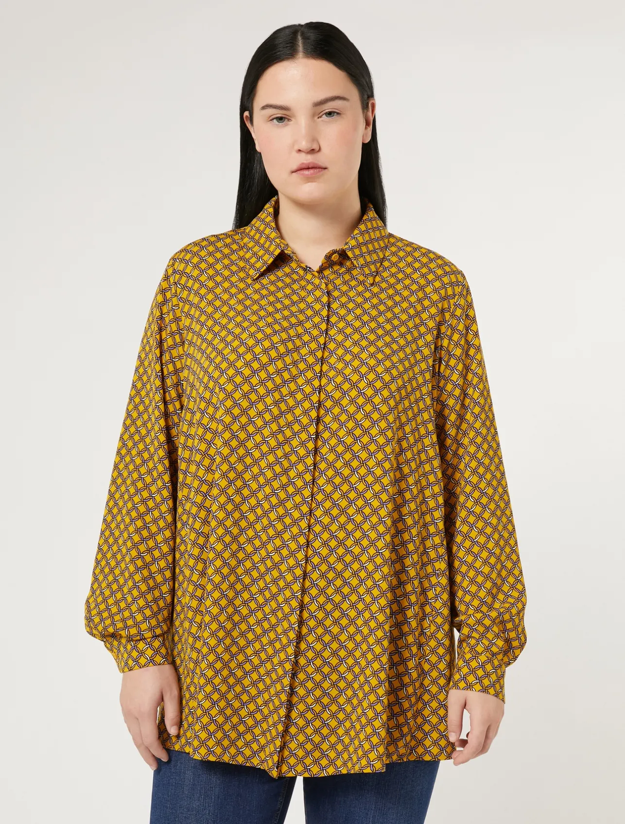 New Marina Rinaldi Cady shirt YELLOW