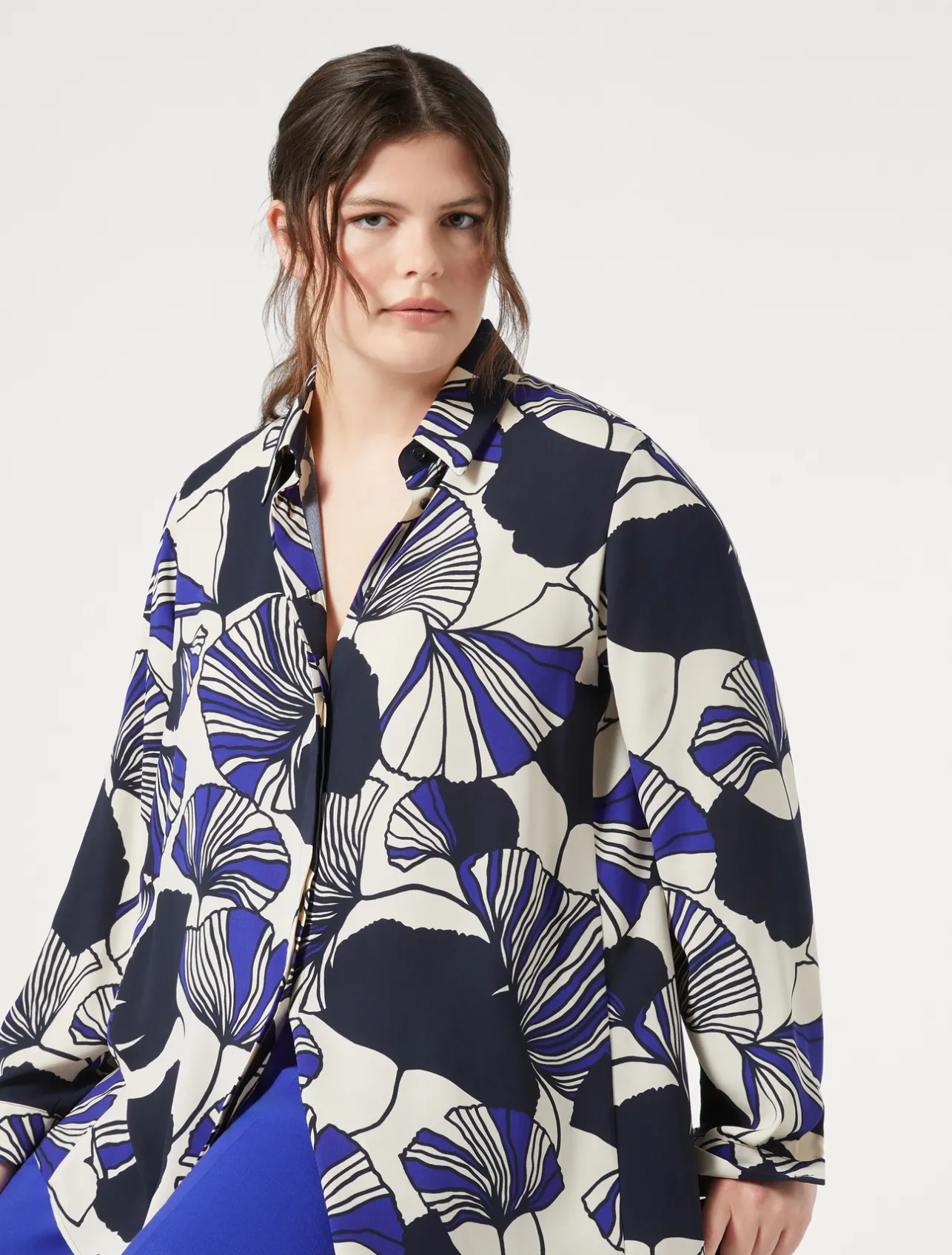 New Marina Rinaldi Cady shirt ULTRAMARINE