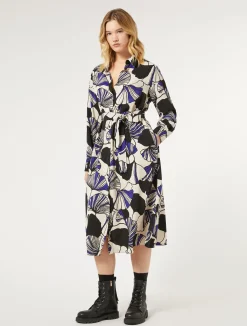 Fashion Marina Rinaldi Cady shirt dress ULTRAMARINE