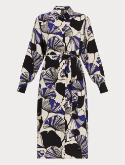 Fashion Marina Rinaldi Cady shirt dress ULTRAMARINE