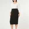Outlet Marina Rinaldi Cady skirt BLACK