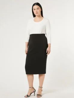Outlet Marina Rinaldi Cady skirt BLACK