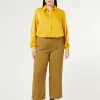 Fashion Marina Rinaldi Cady trousers YELLOW