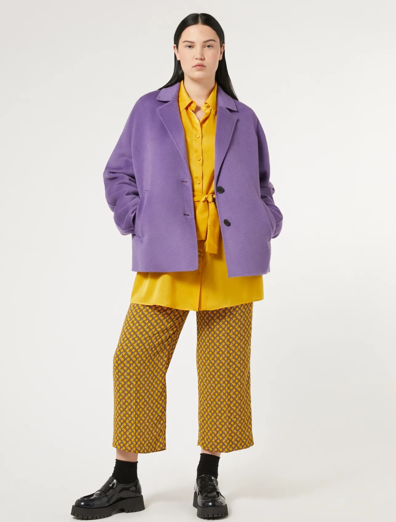 Fashion Marina Rinaldi Cady trousers YELLOW