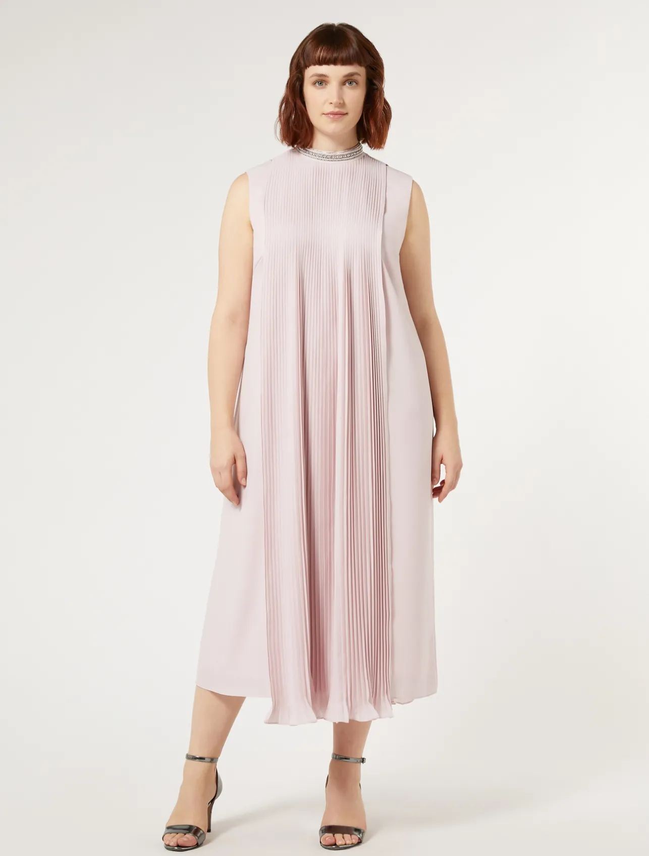 Hot Marina Rinaldi Calf-length crepe dress PINK