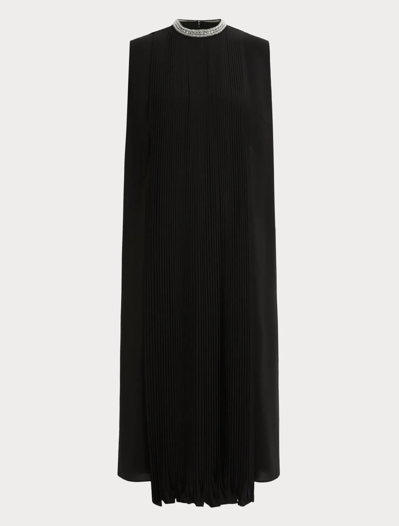 Online Marina Rinaldi Calf-length crepe dress BLACK