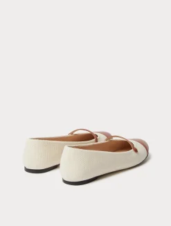 New Marina Rinaldi Canvas ballerinas NATURAL