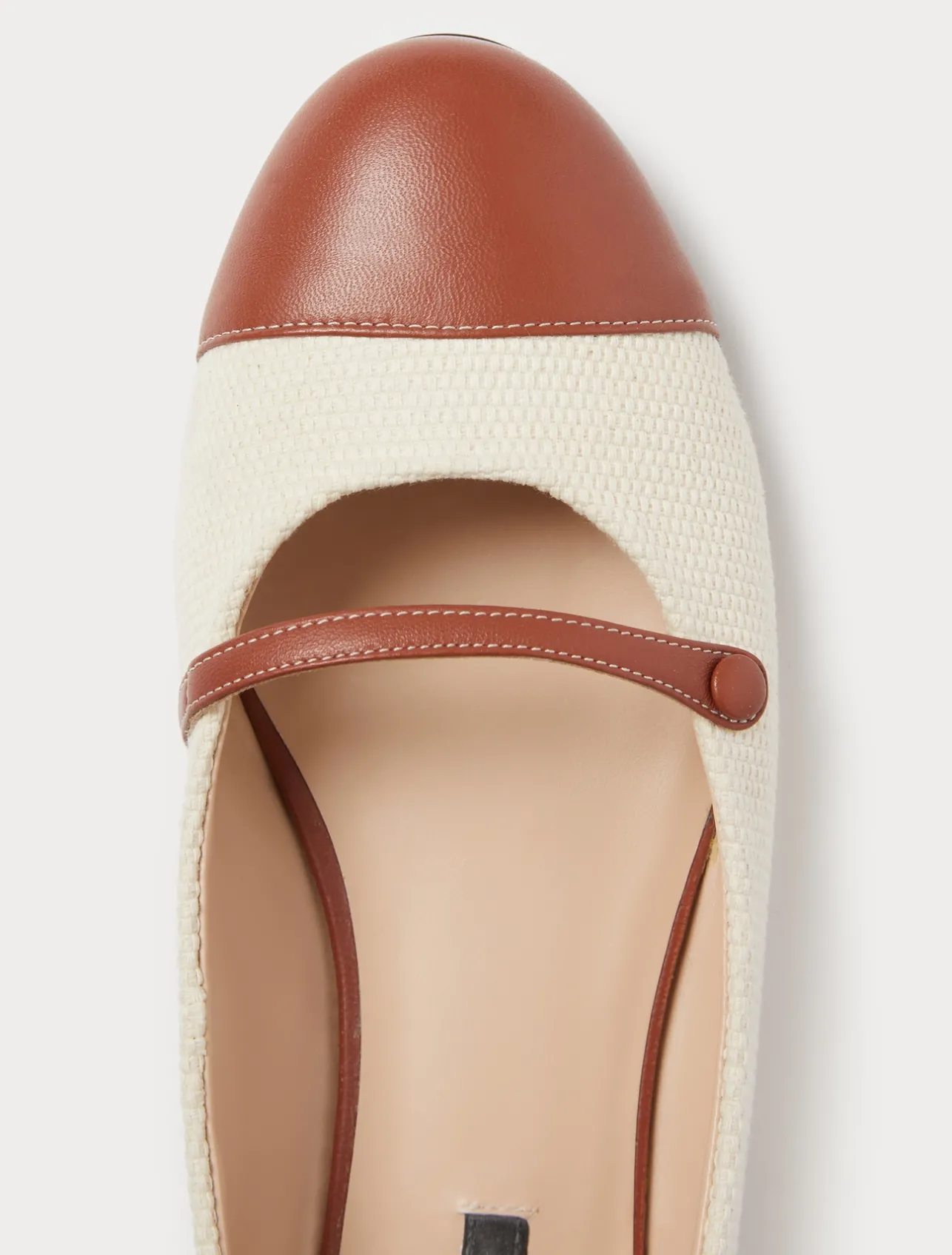 New Marina Rinaldi Canvas ballerinas NATURAL