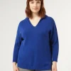 Clearance Marina Rinaldi Cashmere blend jumper CORNFLOWERBLUE
