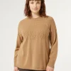Clearance Marina Rinaldi Cashmere blend jumper CAMEL