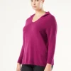 Outlet Marina Rinaldi Cashmere blend jumper BORDEAUX