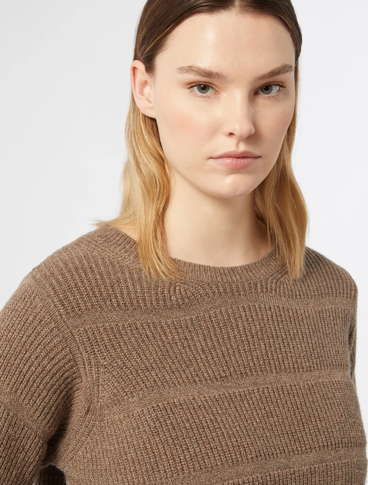 Clearance Marina Rinaldi Cashmere blend jumper TURTLEDOVE