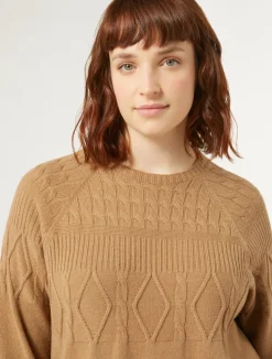 Clearance Marina Rinaldi Cashmere blend jumper CAMEL