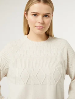 Sale Marina Rinaldi Cashmere blend jumper BEIGE