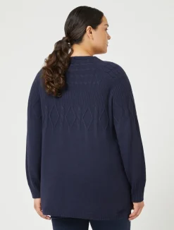 Online Marina Rinaldi Cashmere blend jumper MIDNIGHTBLUE