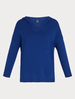 Clearance Marina Rinaldi Cashmere blend jumper CORNFLOWERBLUE
