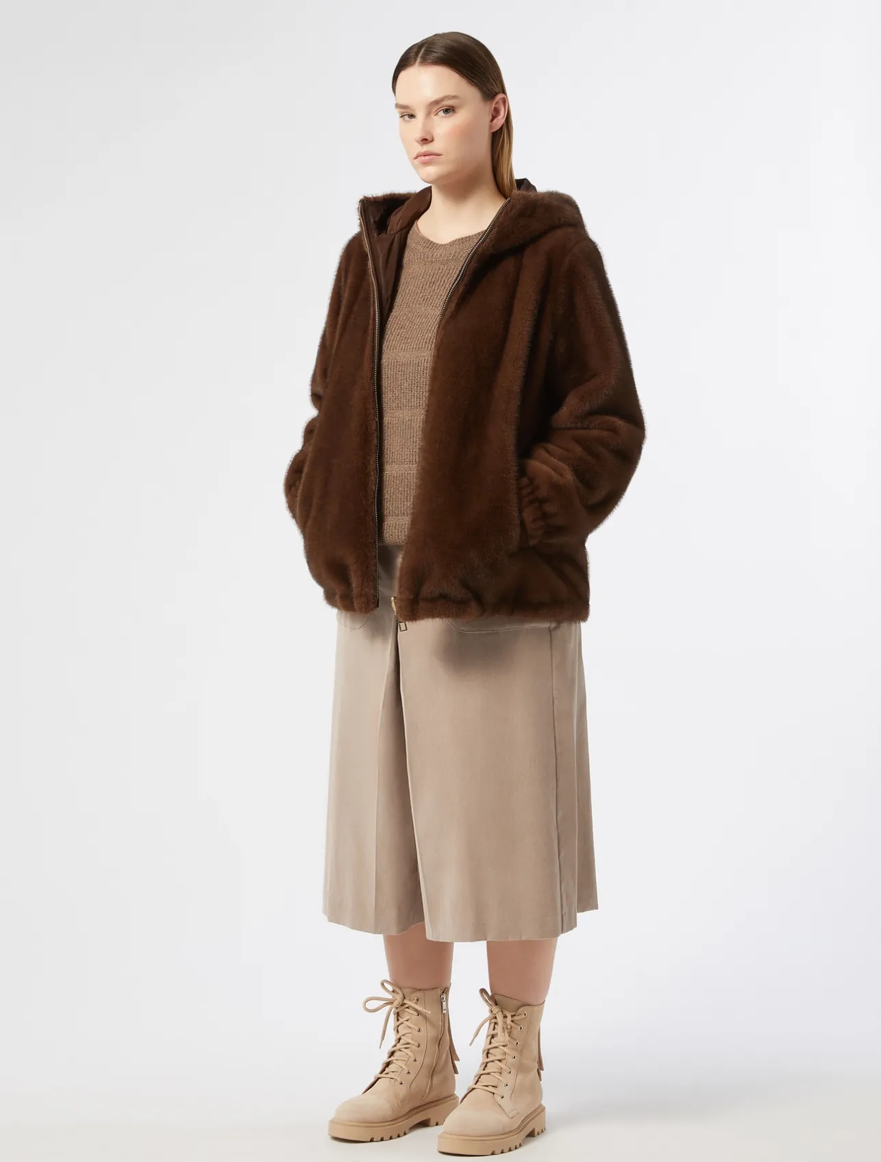 Clearance Marina Rinaldi Cashmere blend jumper TURTLEDOVE