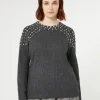 Outlet Marina Rinaldi Cashmere blend sweater DARKGREY