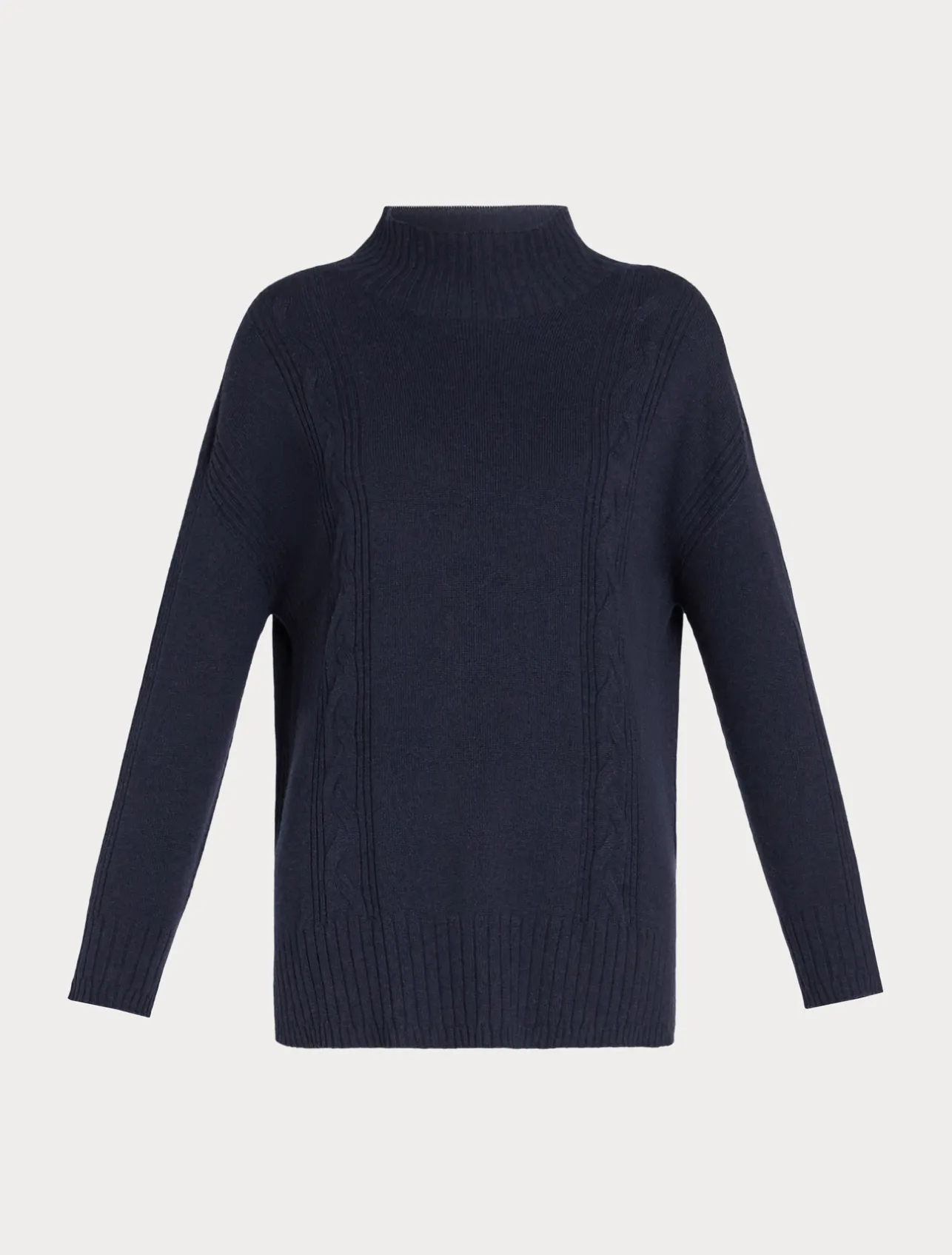 Outlet Marina Rinaldi Cashmere blend turtleneck jumper MIDNIGHTBLUE