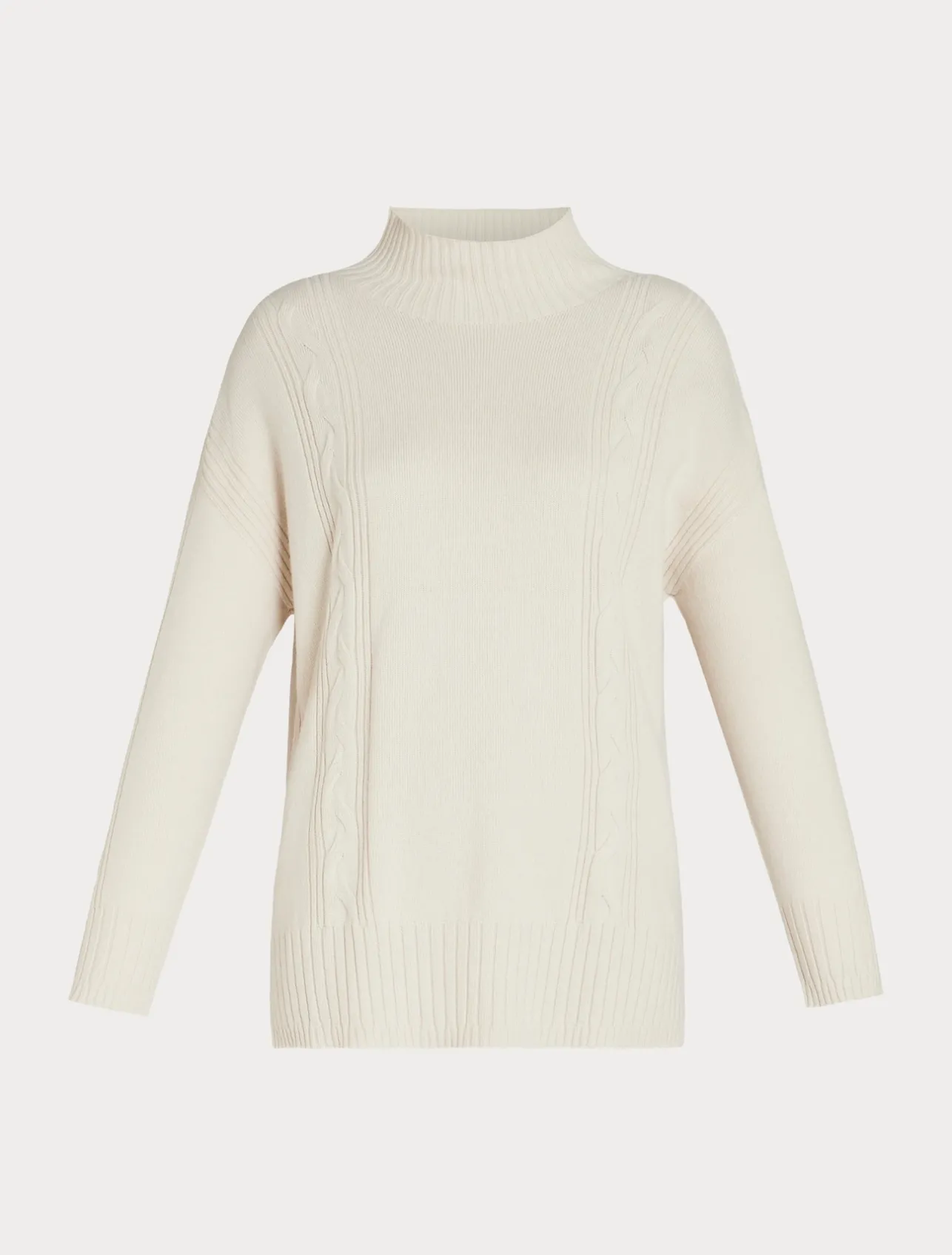 Outlet Marina Rinaldi Cashmere blend turtleneck jumper BEIGE