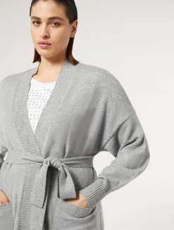 Clearance Marina Rinaldi Cashmere cardigan MEDIUMGREY