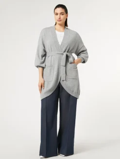 Clearance Marina Rinaldi Cashmere cardigan MEDIUMGREY