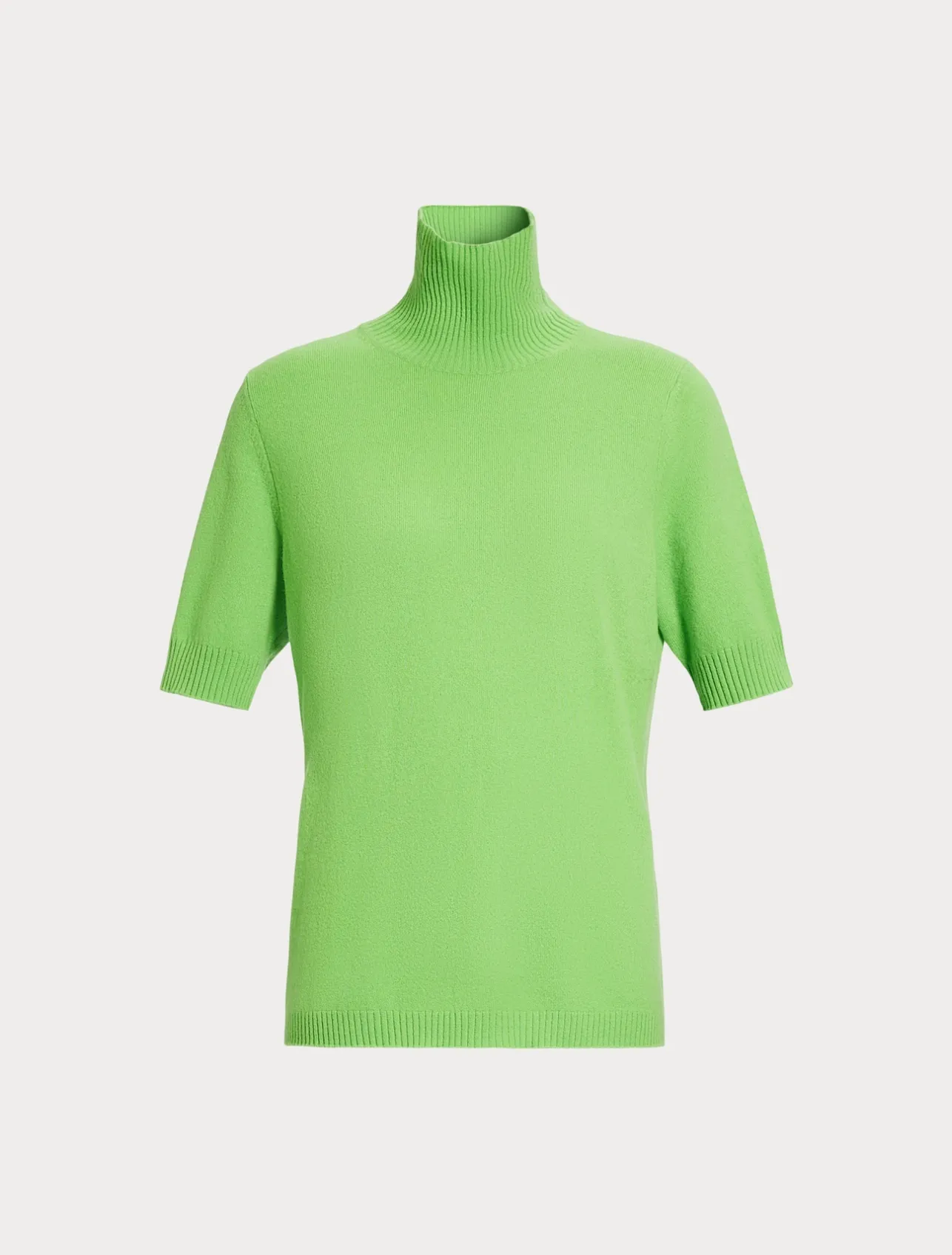 Discount Marina Rinaldi Cashmere polo neck jumper LIME