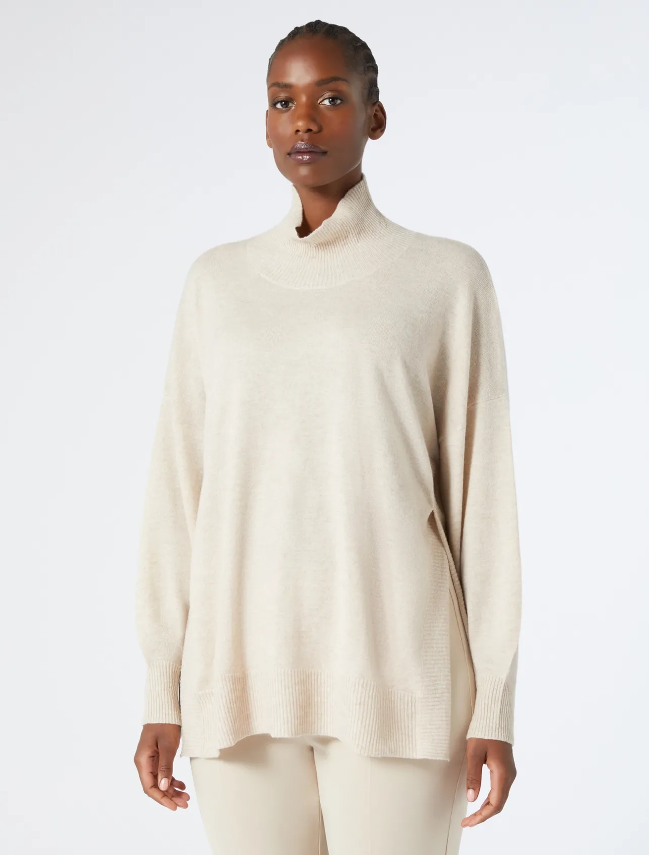 Fashion Marina Rinaldi Cashmere sweater BEIGE