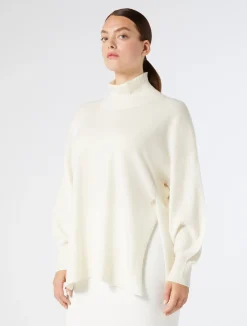 Best Marina Rinaldi Cashmere sweater WHITE
