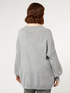 Sale Marina Rinaldi Cashmere sweater MEDIUMGREY