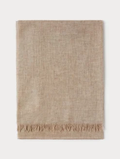 Fashion Marina Rinaldi Cashmere-blend stole CAMEL