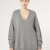 Sale Marina Rinaldi Cashmere-blend sweater MEDIUMGREY