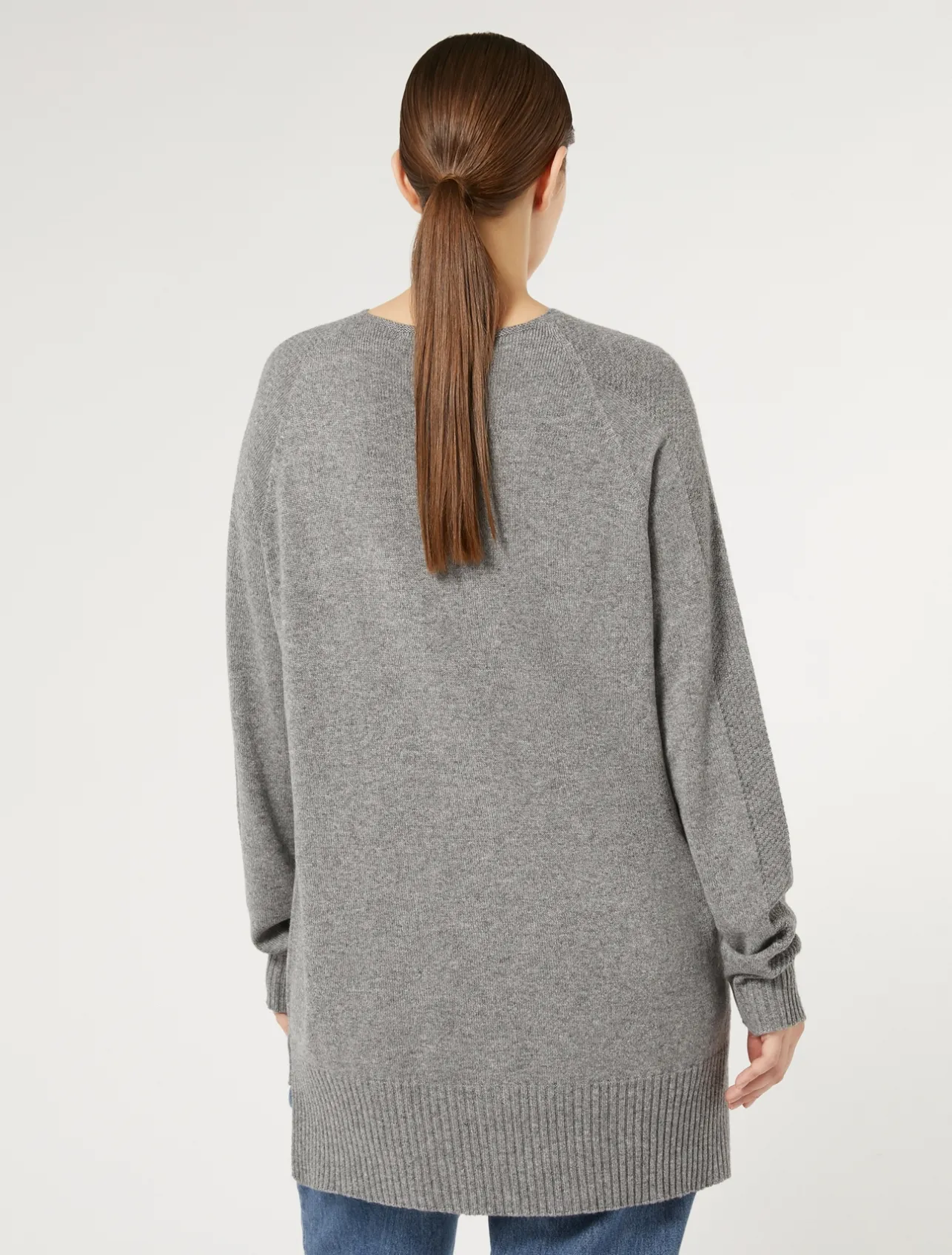 Sale Marina Rinaldi Cashmere-blend sweater MEDIUMGREY
