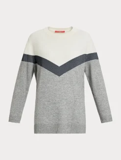 Sale Marina Rinaldi Cashmere-blend sweater MEDIUMGREY