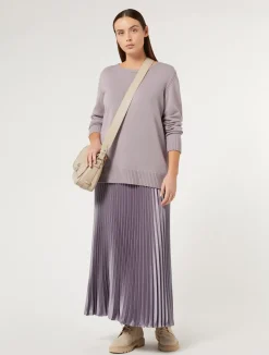 New Marina Rinaldi Cashmere-blend sweater WISTERIA